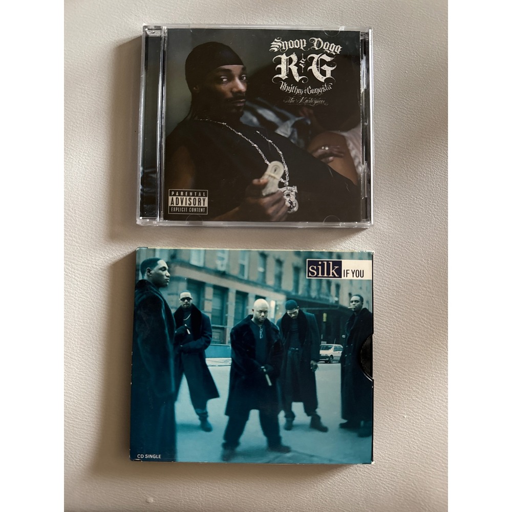 Snoop Dogg R&G Rhythm & Gangsta CD and Silk If You CD Single Hip Hop R&B Lot
